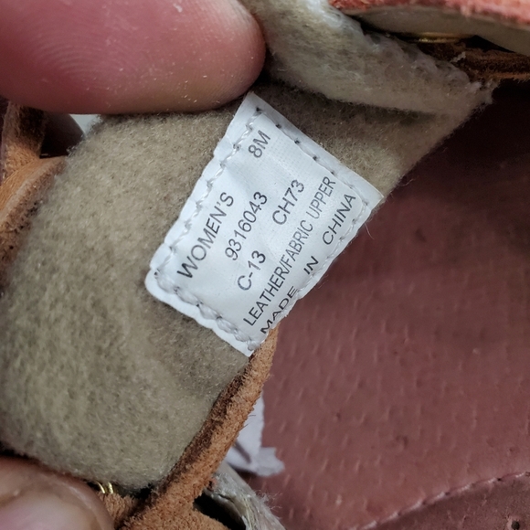 Sperry Top-Sider Angelfish Women's US 8 Pink Tan Gold Metallic Mesh Boat Shoes - Picture 5 of 7